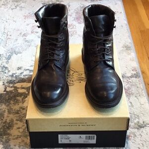 Johnston & Murphy Lofting 1850 Collection, Shearling lined Calfskin boots.